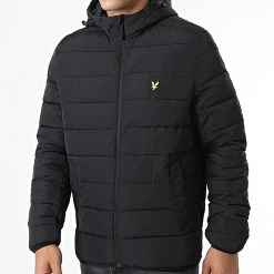 Le moins cher ❤️ Doudoune Capuche Lightweight Puffer JK1546V Noir de Lyle And Scott 👏