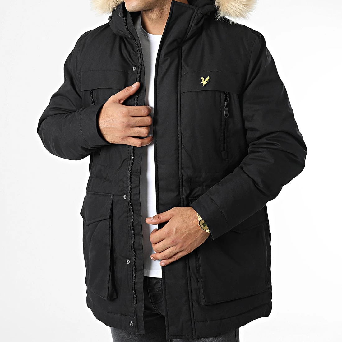 Vente flash ⌛ Parka Capuche Fourrure Winter Weight JK1536V Noir de Lyle And Scott 😉 3 Vente flash ⌛ Parka Capuche Fourrure Winter Weight JK1536V Noir de Lyle And Scott 😉 – Image 3