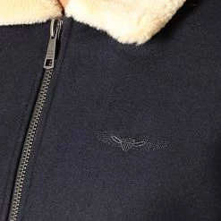 Offres 🤩 Bomber Col Mouton Aviator Bleu Marine de Bombers Original ✔️ -Tenue De Sport Soldes bombers original 195497 AVIATOR MEN NAVY 20190829T140248 03