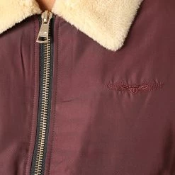 Bon marché 👏 Bomber Col Mouton Bordeaux de Bombers Original 🥰 -Tenue De Sport Soldes bombers original 195499 VERSMOLD MEN BURGUNDY 20190829T134949 03
