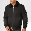 Meilleure vente 🎉 Bomber Col Mouton Curtiss Noir de Bombers Original 🎁
