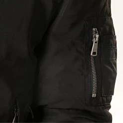 Meilleure vente 🎉 Bomber Col Mouton Curtiss Noir de Bombers Original 🎁 -Tenue De Sport Soldes bombers original 195505 CURTISS MEN BLACK 20190829T135329 03