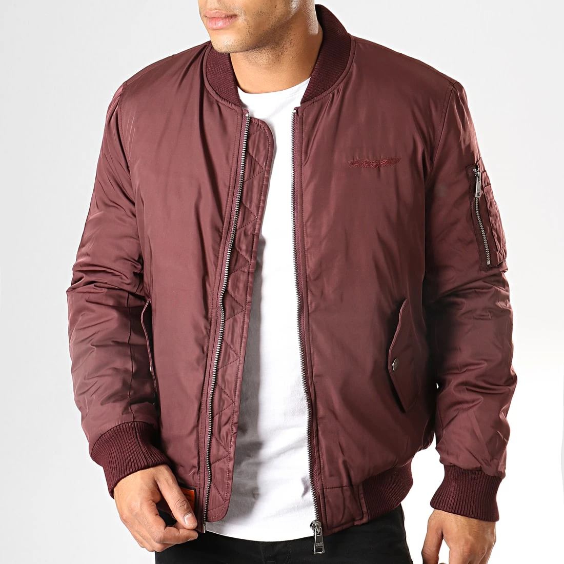 Vente flash 🧨 Bomber Original Bordeaux de Bombers Original 💯 2 Vente flash 🧨 Bomber Original Bordeaux de Bombers Original 💯 – Image 2