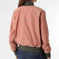 Nouveau 😀 Veste Bomber Femme MA3 Ocre Rouge de Bombers Original 🎁 -Tenue De Sport Soldes bombers original 256407 MA3 WOMEN PINK 20210426T143350 04