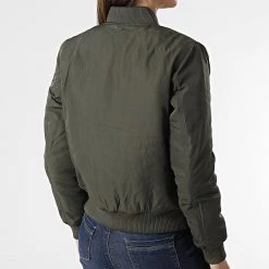 Le moins cher 😀 Veste Bomber Femme Original Vert Kaki de Bombers Original ⭐ -Tenue De Sport Soldes bombers original 256424 ORIGINAL WOMEN KAKI 20210426T143245 04