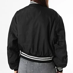 Le moins cher 😀 Bomber Femme Crop Gambling Noir de Bombers Original ❤️ -Tenue De Sport Soldes bombers original 284328 GAMBLING WOMEN BLACK 20210917T162308 04