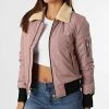 Tout neuf ✨ Bomber Femme Col Mouton Barcelone Rose de Bombers Original 😀