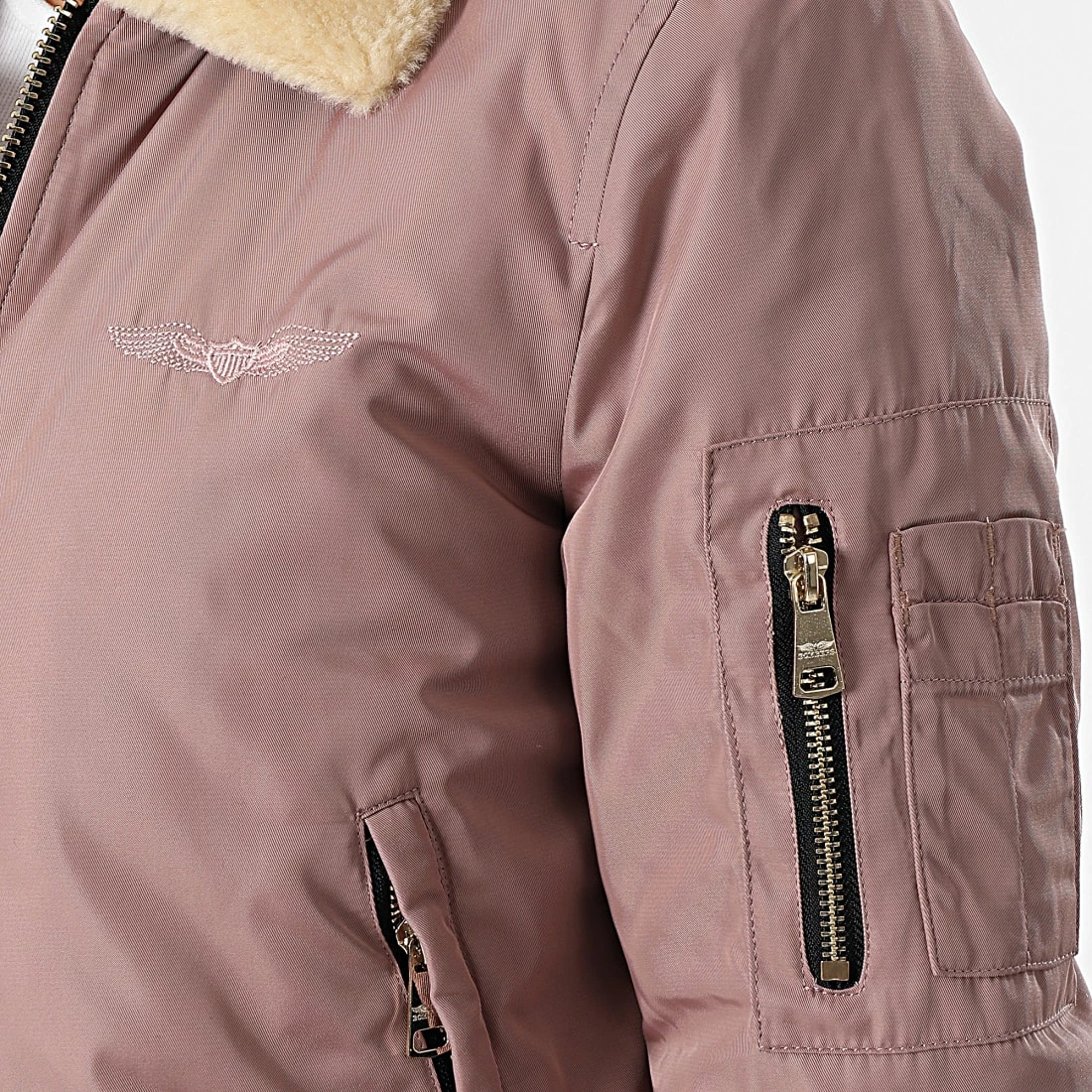 Tout neuf ✨ Bomber Femme Col Mouton Barcelone Rose de Bombers Original 😀 2 Tout neuf ✨ Bomber Femme Col Mouton Barcelone Rose de Bombers Original 😀 – Image 2