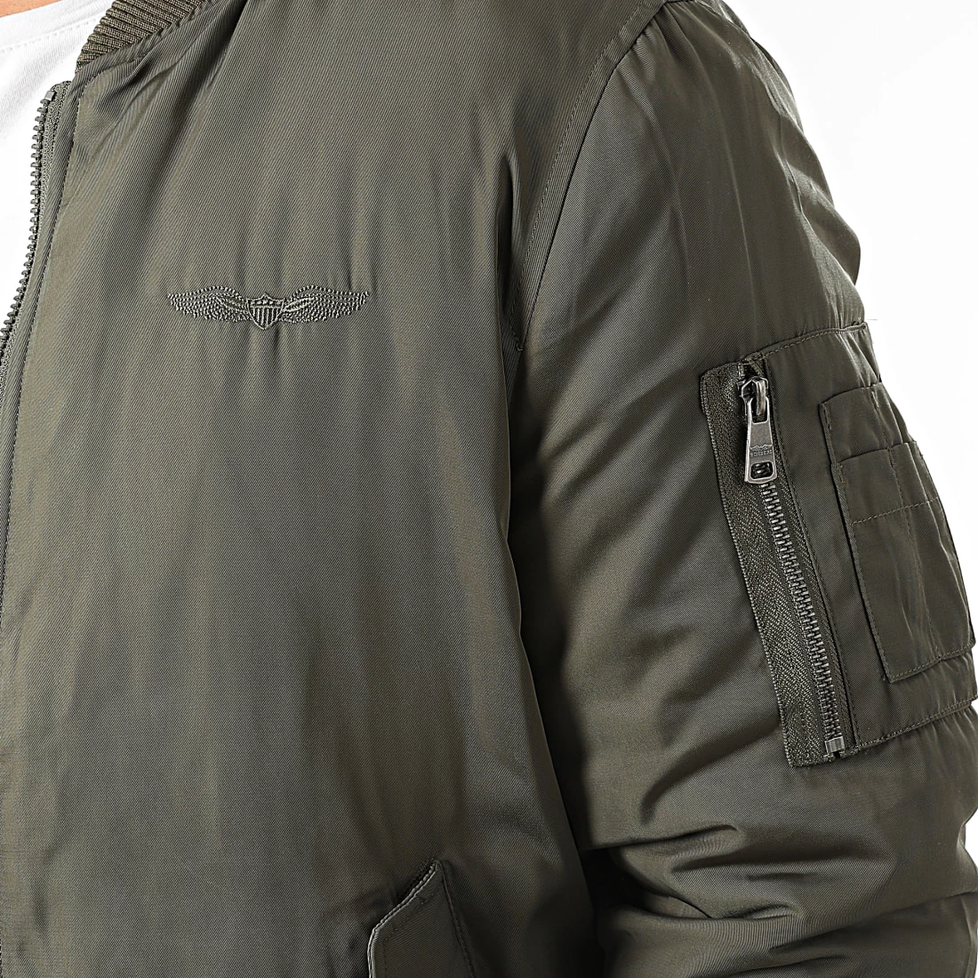 Meilleur prix 💯 Veste Bomber Original Vert Kaki de Bombers Original 🎉 2 Meilleur prix 💯 Veste Bomber Original Vert Kaki de Bombers Original 🎉 – Image 2