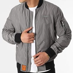 Coupon ⌛ Bomber MA1 Gris de Bombers Original 🌟