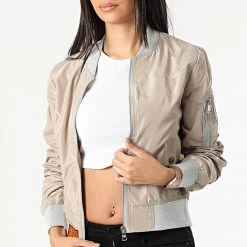 Top 10 🔥 Bomber Femme MA1 Beige de Bombers Original 😀