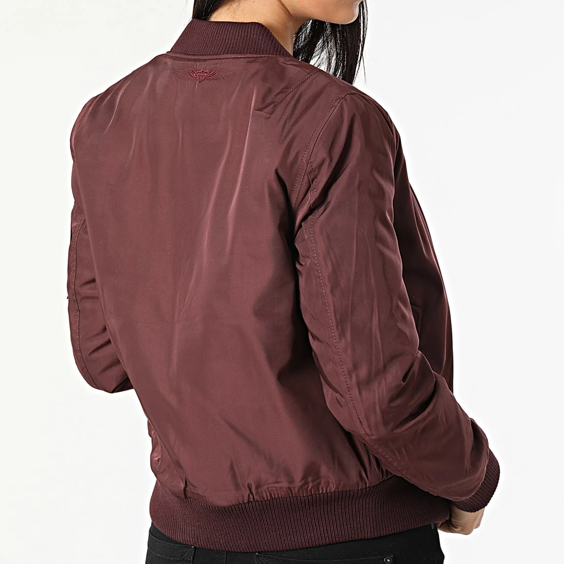 Meilleure vente 💯 Veste Bomber Femme Original Bordeaux de Bombers Original ⌛ 4 Meilleure vente 💯 Veste Bomber Femme Original Bordeaux de Bombers Original ⌛ – Image 4