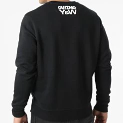 Le moins cher 🥰 Sweat Crewneck Gentil Méchant Noir Orange de Y et W 🤩 -Tenue De Sport Soldes guizmo 309323 GUIZMO SWCR GENTILMECHANT NOIORA 20220318T160645 04