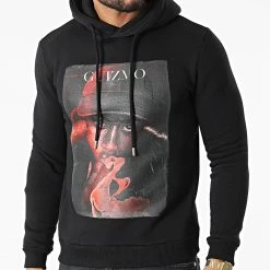 Meilleur prix ❤️ Sweat Capuche Recto Verso Noir de Y et W 🔔