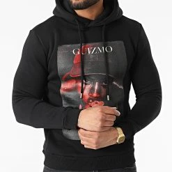 Meilleur prix ❤️ Sweat Capuche Recto Verso Noir de Y et W 🔔 -Tenue De Sport Soldes guizmo 316428 GUIZMO SWCP RECTOVERSO NOI 20220421T142408 03