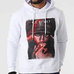 Meilleure affaire 🤩 Sweat Capuche Recto Verso Blanc de Y et W 👏 -Tenue De Sport Soldes guizmo 316430 GUIZMO SWCP RECTOVERSO BLC 20220421T142333 03