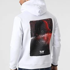 Meilleure affaire 🤩 Sweat Capuche Recto Verso Blanc de Y et W 👏 -Tenue De Sport Soldes guizmo 316430 GUIZMO SWCP RECTOVERSO BLC 20220421T142335 04