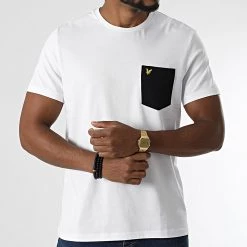 Coupon 👍 Tee 👚 Shirt Poche TS831VOG Blanc de Lyle And Scott 👏 -Tenue De Sport Soldes lyle and scott 280918 TS831VOG WHITE JET 20210910T150238 03
