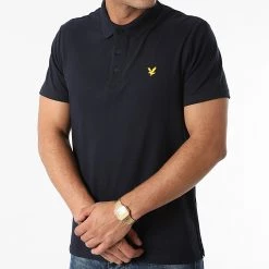 Page de garde 47 Acheter 💯 Polo Manches Courtes SP1060SP Bleu Marine de Lyle And Scott 🌟
