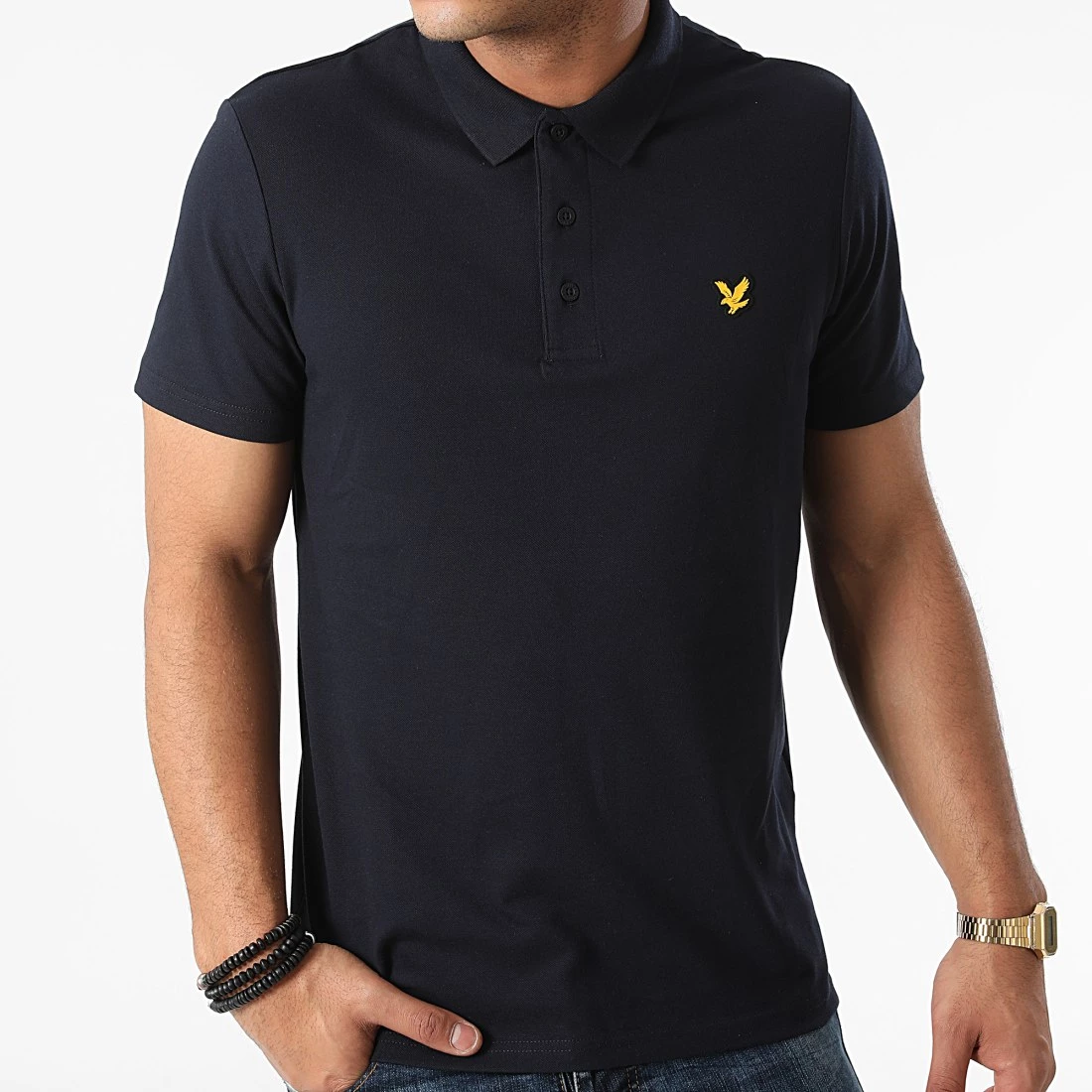 Acheter 💯 Polo Manches Courtes SP1060SP Bleu Marine de Lyle And Scott 🌟 3 Acheter 💯 Polo Manches Courtes SP1060SP Bleu Marine de Lyle And Scott 🌟 – Image 3