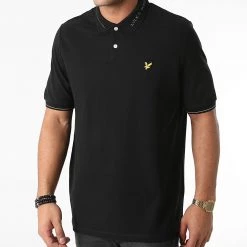 Meilleure affaire 💯 Polo Manches Courtes SP1357V Noir de Lyle And Scott ✔️