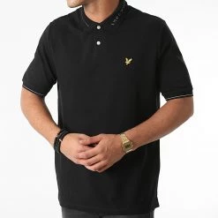 Meilleure affaire 💯 Polo Manches Courtes SP1357V Noir de Lyle And Scott ✔️ -Tenue De Sport Soldes lyle and scott 280988 SP1357V JET BLACK 20210827T121933 03