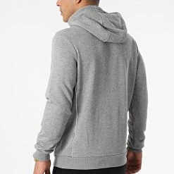 Meilleur prix 🤩 Sweat Capuche ML1482OGSP Gris Anthracite Chiné de Lyle And Scott 👏 -Tenue De Sport Soldes lyle and scott 280994 ML1482OGSP MID GREY 20210827T123134 04