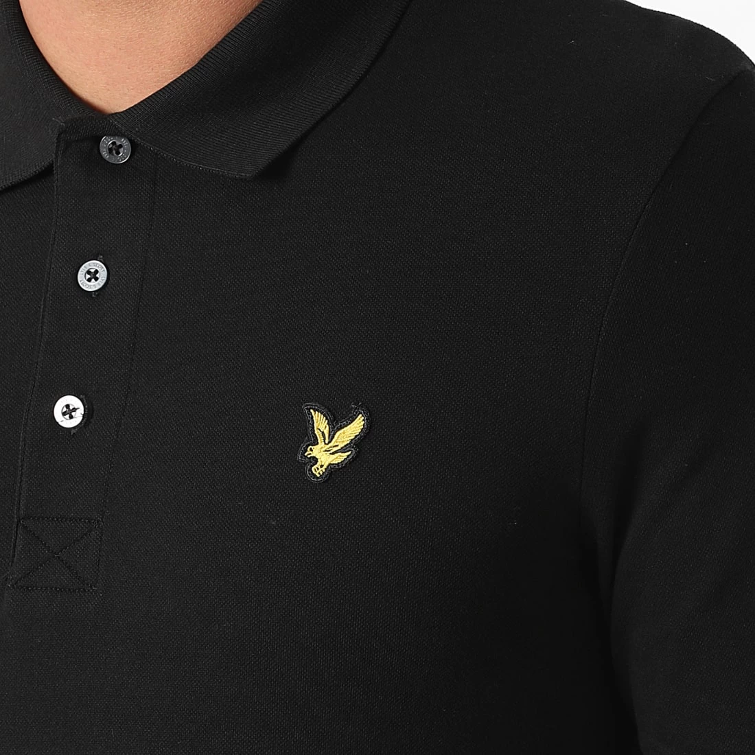 Meilleure vente 👏 Polo Manches Longues LP400VOG Noir de Lyle And Scott 🔥 2 Meilleure vente 👏 Polo Manches Longues LP400VOG Noir de Lyle And Scott 🔥 – Image 2