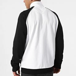 Vente flash ❤️ Veste Zippée ML1519V Blanc Noir de Lyle And Scott ✨ -Tenue De Sport Soldes lyle and scott 281009 ML1519V WHITE 20210827T122237 04