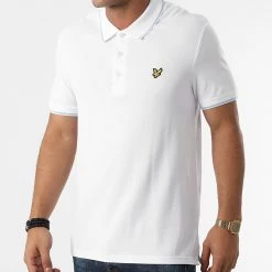 Budget 🤩 Polo Manches Courtes SP1524VOG Blanc de Lyle And Scott ⌛