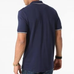 Nouveau 👏 Polo Manches Courtes SP1524VOG Bleu Marine de Lyle And Scott 💯 -Tenue De Sport Soldes lyle and scott 281033 SP1524VOG NAVY WHITE 20210827T152530 04