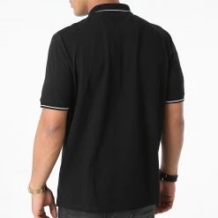 Remise 🤩 Polo Manches Courtes SP1321V Noir de Lyle And Scott 💯 -Tenue De Sport Soldes lyle and scott 281037 SP1321V JET BLACK 20220224T145218 04