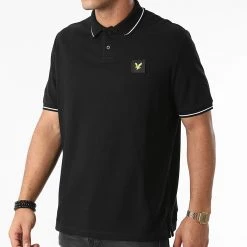 Remise 🤩 Polo Manches Courtes SP1321V Noir de Lyle And Scott 💯