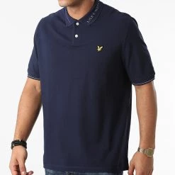 Offres 🤩 Polo Manches Courtes SP1357V Bleu Marine de Lyle And Scott 👍