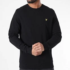 Top 10 ✔️ Sweat Crewneck ML424VOG Noir de Lyle And Scott 😀 -Tenue De Sport Soldes lyle and scott 304239 ML424VOG JETBLACK 20220222T160752 03