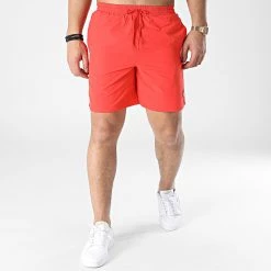 Nouveau 🔥 Short De Bain SH1204V Rouge de Lyle And Scott ✨ -Tenue De Sport Soldes lyle and scott 306714 SH1204V RED FLYER 20220301T123155 03