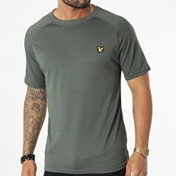 Meilleure affaire 🛒 Tee 👕 Shirt TS1270SPC Vert Kaki de Lyle And Scott 😀