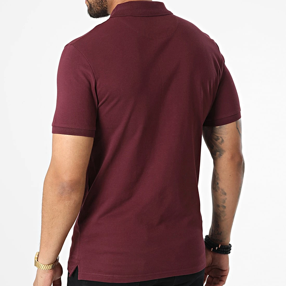 Nouveau ⌛ Polo Manches Courtes SP400VOG Bordeaux de Lyle And Scott 🤩 4 Nouveau ⌛ Polo Manches Courtes SP400VOG Bordeaux de Lyle And Scott 🤩 – Image 4