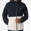 Meilleure vente ❤️ Veste Zippée Capuche Energy JK1674SP Beige Bleu Marine de Lyle And Scott 🥰