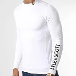 Bon marché 🌟 Tee 👚 Shirt Manches Longues Tech Baselayer BL1180GC Blanc de Lyle And Scott 🛒
