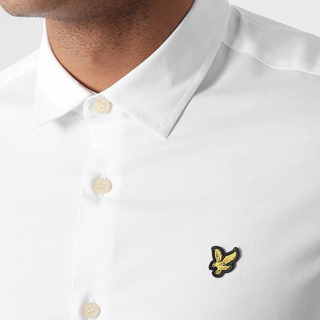 Bon marché 🤩 Chemise Manches Longues LW1115V Blanc de Lyle And Scott ✨ 2 Bon marché 🤩 Chemise Manches Longues LW1115V Blanc de Lyle And Scott ✨ – Image 2