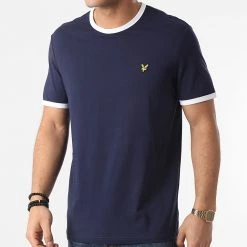 De gros 🤩 Tee 👚 Shirt TS705V Bleu Marine de Lyle And Scott 🤩