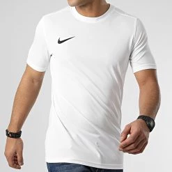 Bon marché 🥰 Tee 👕 Shirt Dri-FIT Blanc de Nike 👍 -Tenue De Sport Soldes nike 293833 BV6708 100 20211209T153122 03