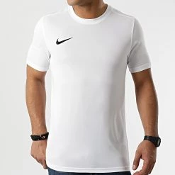 Bon marché 🥰 Tee 👕 Shirt Dri-FIT Blanc de Nike 👍