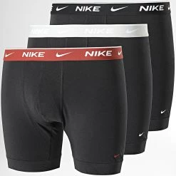 Le moins cher 😀 Lot De 3 Boxers Everyday Cotton Stretch KE1007 Noir de Nike ⌛