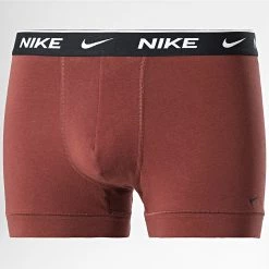 Vente flash 😉 Lot De 3 Boxers Every Cotton Stretch KE1008 Gris Anthracite Bordeaux Blanc de Nike ⭐ -Tenue De Sport Soldes nike 309532 KE1008 2NF 20220322T085620 04