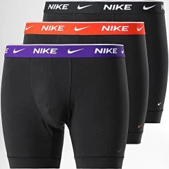 Nouveau 🌟 Lot De 3 Boxers Everyday Cotton Stretch KE1007 Noir de Nike 🔔