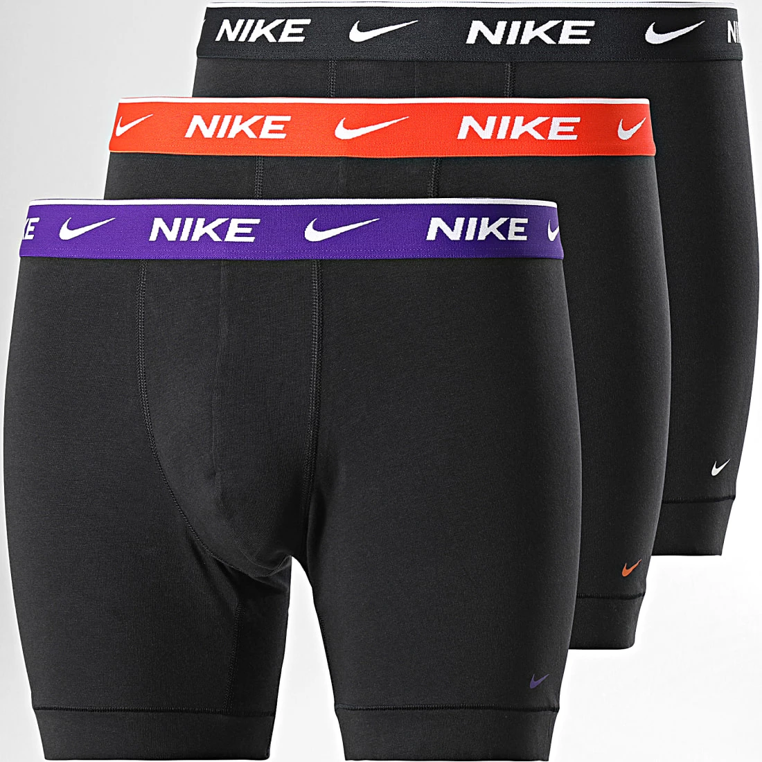 Nouveau 🌟 Lot De 3 Boxers Everyday Cotton Stretch KE1007 Noir de Nike 🔔 1 Nouveau 🌟 Lot De 3 Boxers Everyday Cotton Stretch KE1007 Noir de Nike 🔔