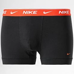 Promo 🛒 Lot De 2 Boxers Everyday Cotton Stretch KE1085 Orange Noir de Nike 🤩 -Tenue De Sport Soldes nike 321422 KE1085 25Y 20220527T120403 03