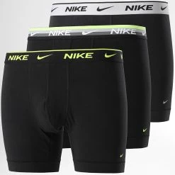 Vente flash 🌟 Lot De 3 Boxers KE1007 Noir de Nike 😉